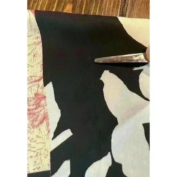 CHICOS Dolman Sleeve Floral Print Popover Blouse Tie Front US Size 1 - Medium - Picture 10 of 11